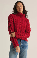 Tied To You Sweater - Haute Red