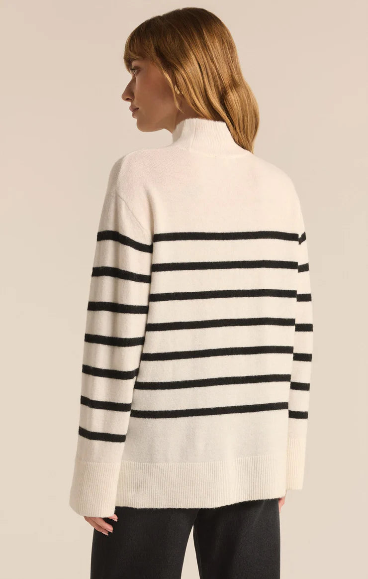 Fin Striped Sweater - Sea Salt