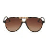 Diff Tosca II - Espresso Tortoise Brown Gradient Polarized Sunglasses