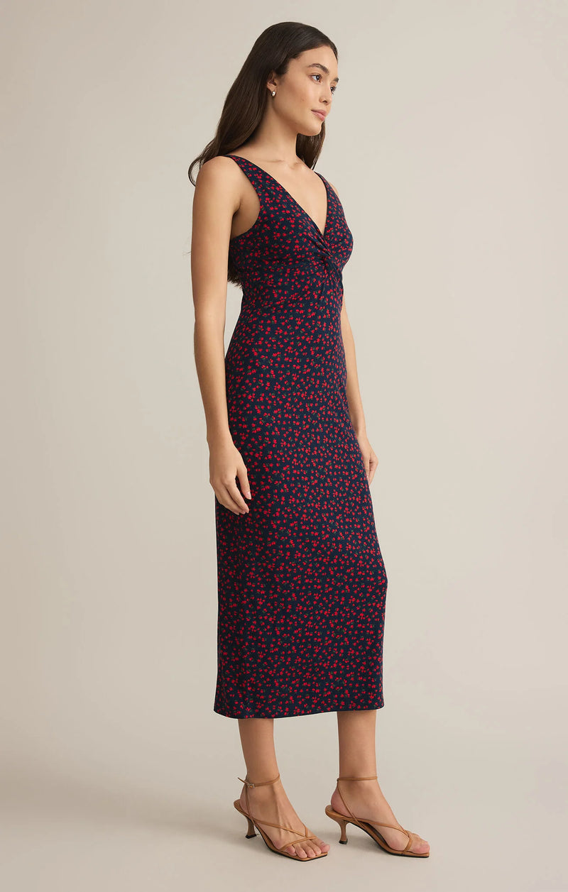 Eleve La Rosa Disty Midi Dress - Eclipse