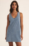 Z Supply Sloane V-Neck Knit Denim Dress