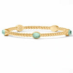 Nassau Stone Bangle-Iridescent Aquamarine Blue -M