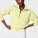 Spanx AirEssentials Half Zip - Lemon Lime