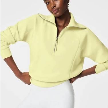 Spanx AirEssentials Half Zip - Lemon Lime