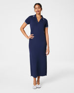 Spanx AirEssentials Pique Polo Midi Dress