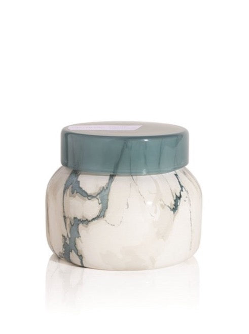 VOLCANO MODERN MARBLE PETITE JARS, 8 OZ